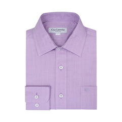 Camisa Formal Classic Fit Herringbone Spread Collar Guy Laroche CC00894G