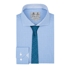 Camisa formal en color azul medio CC01068
