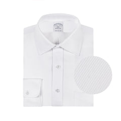 Camisa Formal Diseño Diagonal Cuello Spread Classic Fit Wrinkle Resistant Brooks Brothers CC01086
