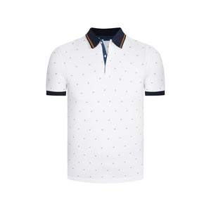 Camiseta tipo polo en color blanco de Perry Ellis CM00135000