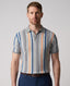 Camiseta Polo Sweater Rayas Classic Fit Perry Ellis CM00144 - Marron - Modelo frente medio