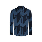 Camisa Sport Azul Classic Fit Perry Ellis CS00907