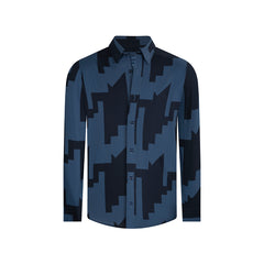 Camisa Sport Azul Classic Fit Perry Ellis CS00907