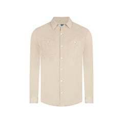 Camisa Sport Beige Classic Fit Perry Ellis CS00913