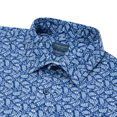 Camisa Sport Azul Oscuro Classic Fit Perry Ellis CS00945