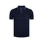 Camiseta Polo Classic Fit Perry Ellis CM00135 - Azul Oscuro - Frente ghost mannequin