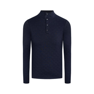 Sweater con botones en color azul de Perry Ellis SW00096013