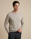 Sweater Perry Ellis Crew Neck SW00098 - Habano Claro - Modelo plano americano lookbook