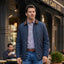 Chaqueta Acolchada (Diamond Liner) Brooks Brothers CH00131 - Azul Oscuro - Modelo lifestyle