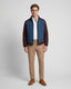 Chaqueta Quilted Perry Ellis Azul Oscuro CH00111 - Azul Oscuro - Modelo cuerpo completo