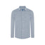 Camisa Sport con Microdiseño Perry Ellis CS00915 - Azul Oscuro - Frente ghost mannequin