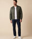 Chaqueta Quilted Perry Ellis CH00121 - Verde Oscuro - hombre plano medio