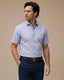 Camisa Sport BeigeClassic Fit Cuello Mao Austin Reed CS00837C - Morado - Modelo plano americano lookbook