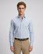 Camisa Sport Azul Classic Fit Perry Ellis CS00892 - Azul - Modelo plano americano lookbook