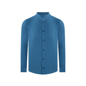 Camisa Cuello Neru en color Azul Medio de Perry Ellis CS00866A012