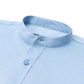 Camisa Sport Azul Claro Classic Fit Cuello Mao Austin Reed CS00921