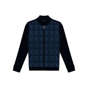 Sweater con cremallera en color Azul Oscuro de Perry Ellis SW00091013
