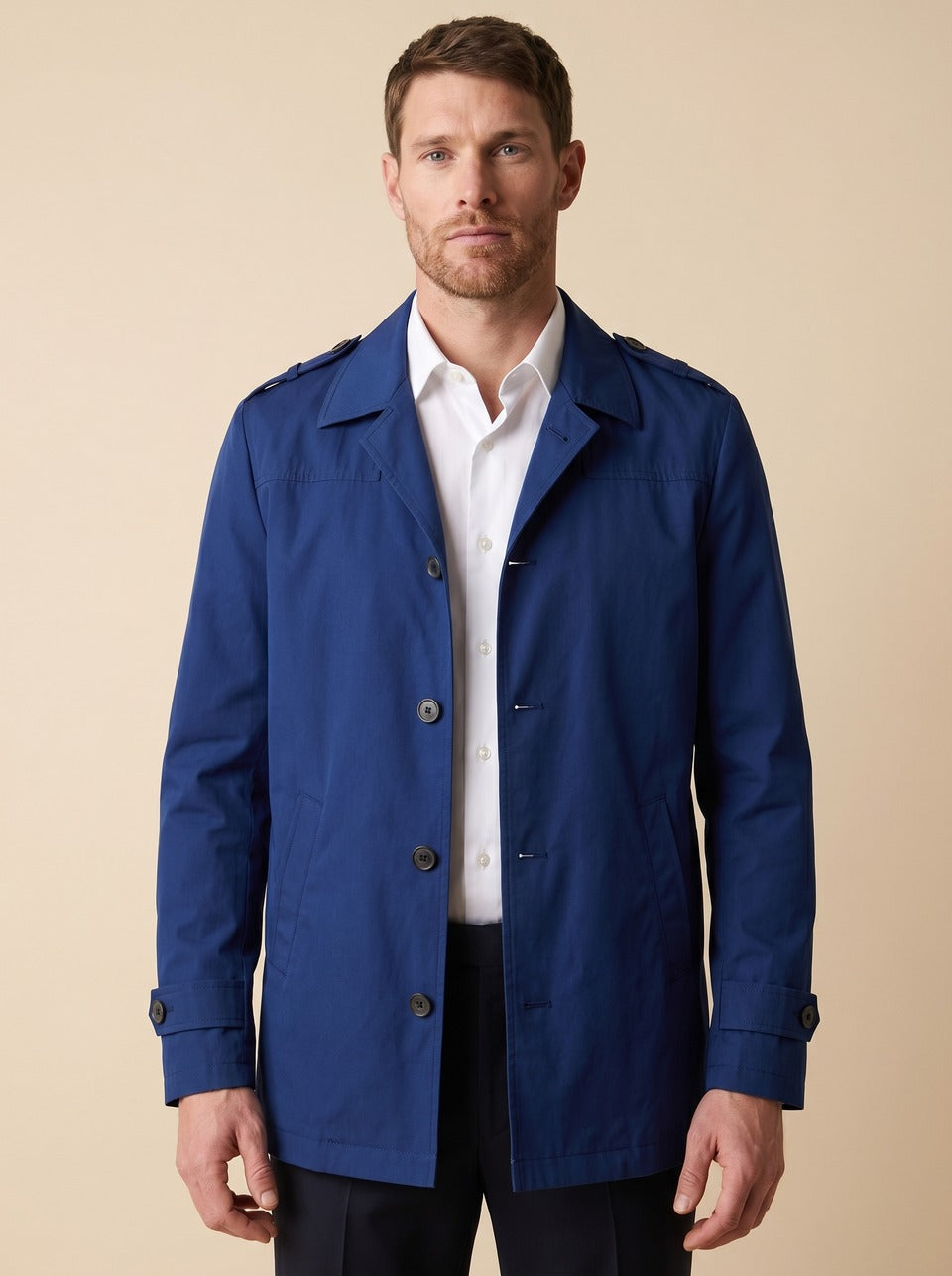 Chaqueta Perry Ellis CH00073 - Azul Rey - Modelo plano americano lookbook Imagen principal del producto