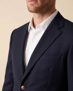 Saco Azul Oscuro Classic Fit Guy Laroche SA00034 - Azul Oscuro - Detalle textura