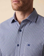 Camisa Sport Guy Laroche CS00711G - Azul Oscuro - Detalle textura