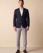 Saco Azul Oscuro Classic Fit Guy Laroche SA00034 - Azul Oscuro - Modelo cuerpo completo