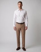 Camisa Formal Classic Fit Spread Collar Guy Laroche CC00001 - Blanco - Modelo cuerpo completo