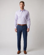 Camisa Formal Classic Fit Spread Collar Guy Laroche CC00001 - Lila - Modelo cuerpo completo