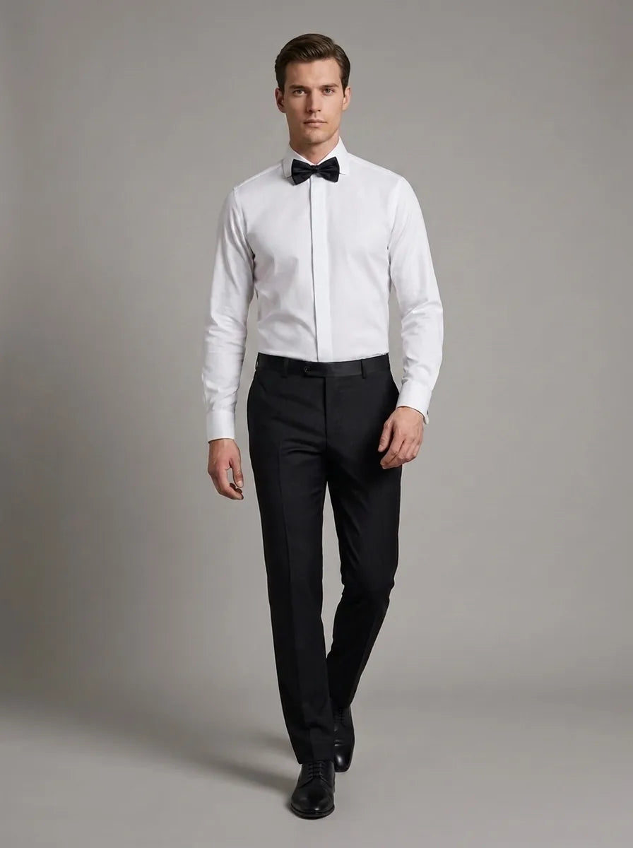 Camisa Formal Classic Fit para Smoking Guy Laroche CC00777GL - Detalle cuello