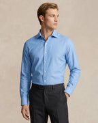Camisa Formal Classic Fit Spread Collar Brooks Brothers CC00894GBB - Azul Medio - Modelo plano americano lookbook
