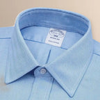 Camisa Formal Classic Fit Spread Collar Brooks Brothers CC00894GBB - Azul Medio - Detalle cuello