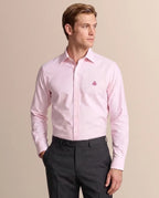 Camisa Formal Classic Fit Spread Collar Brooks Brothers CC00894GBB - Rosa - Modelo plano americano lookbook
