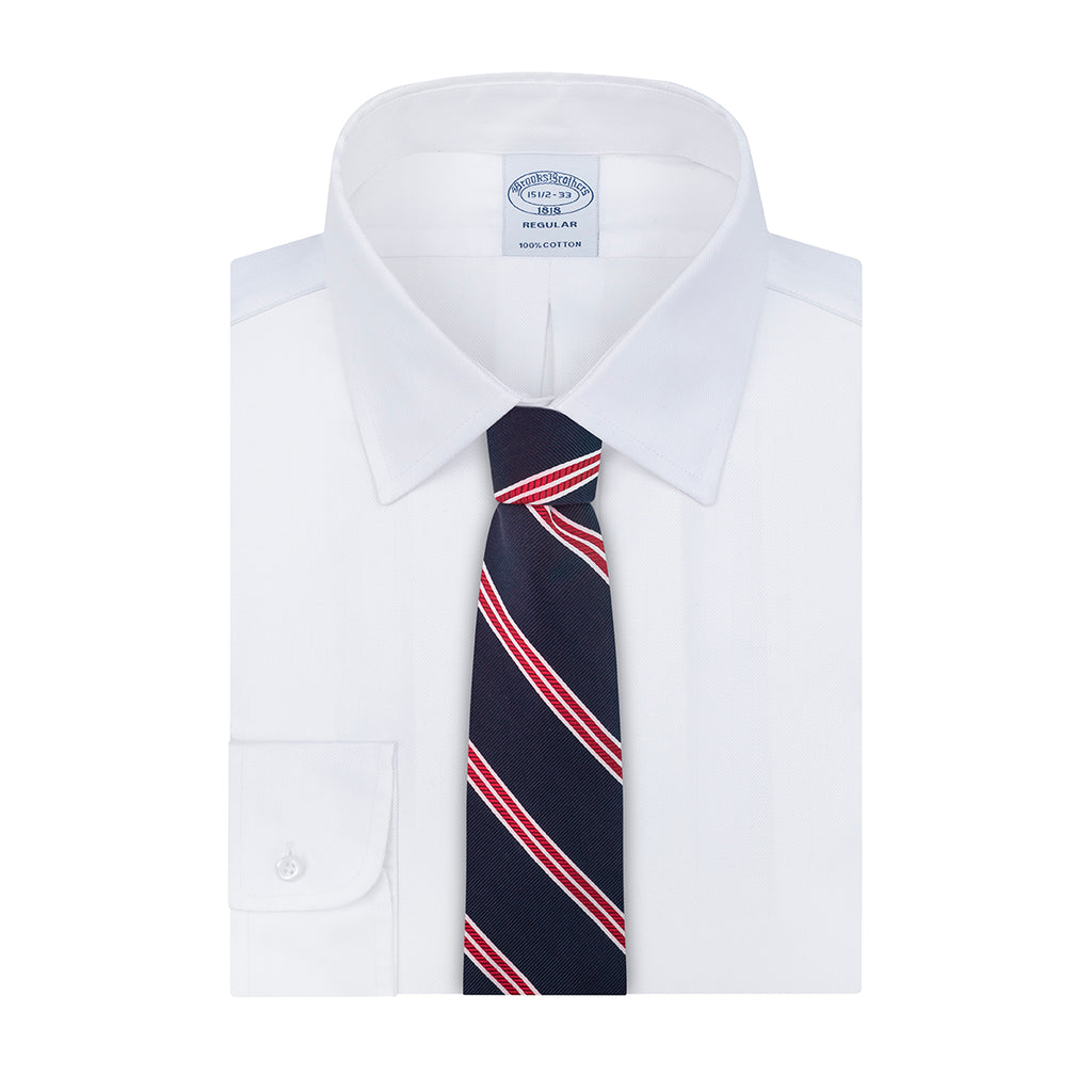 Camisa Formal Classic Fit Spread Collar Brooks Brothers CC00894GBB - Blanco - Frente ghost mannequin