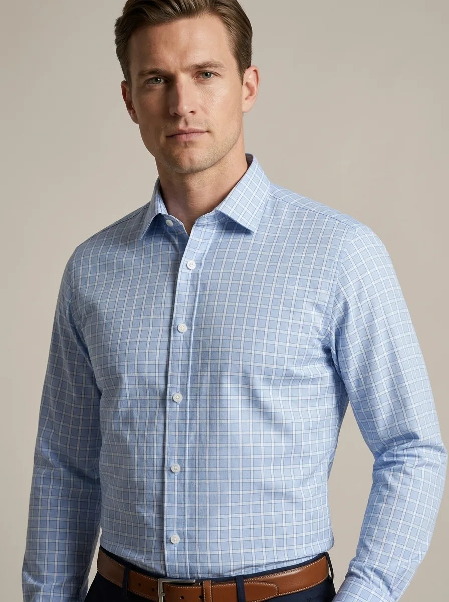 Camisa Formal Classic Fit Spread Collar Austin Reed CC01067 - Detalle puño