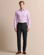 Camisa Formal Pinpoint Cuello Spread Classic Fit Wrinkle Resistant Brooks Brothers CC01074 - Lila - Modelo cuerpo completo