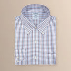 Camisa Formal Cuadros Button Down Collar Classic Fit Wrinkle Resistant Brooks Brothers CC01080 - Frente ghost mannequin