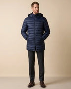 Chaqueta Austin Reed Puffer CH00109 - Azul Oscuro - Modelo cuerpo completo
