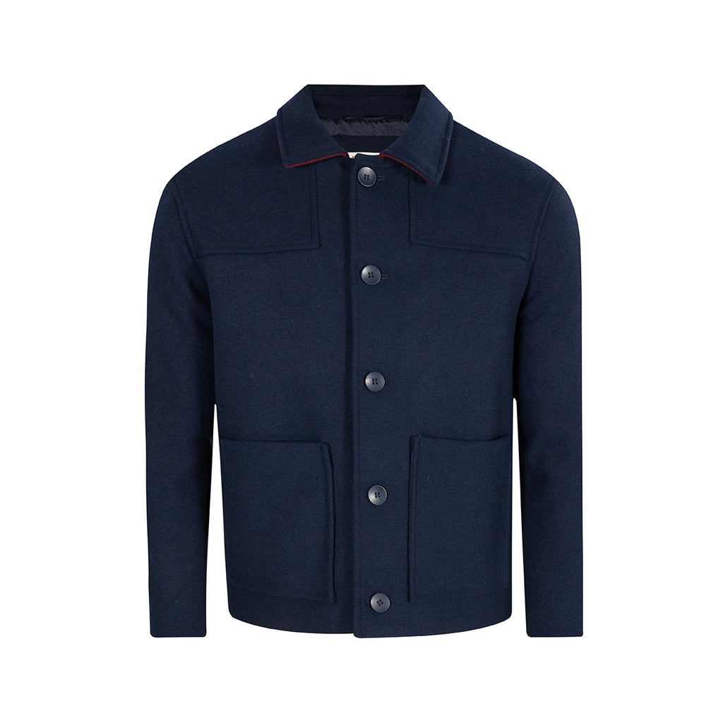 Chaqueta Paño Austin Reed CH00118 - Azul Oscuro - Frente ghost mannequin
