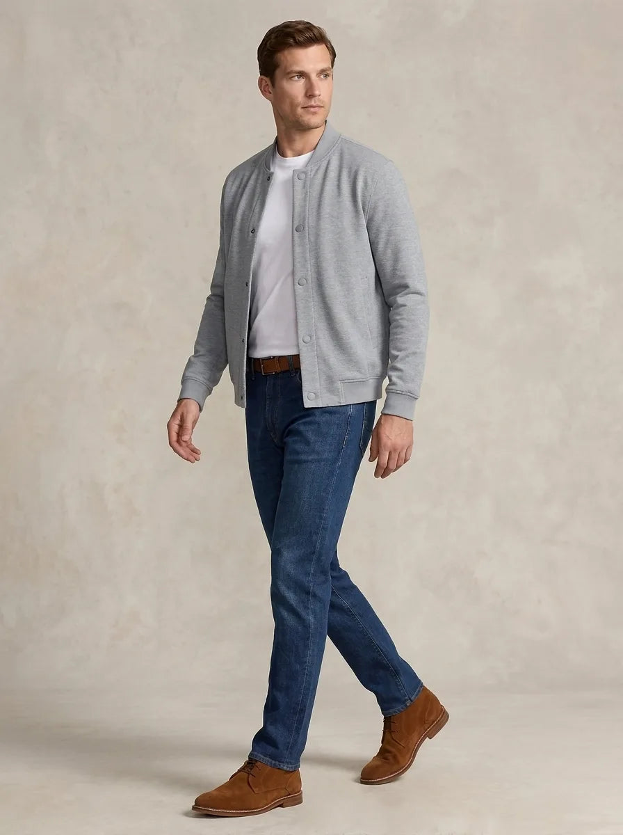 CHOMPA CASUAL PERRY ELLIS CH00144 - Gris Medio Imagen principal del producto