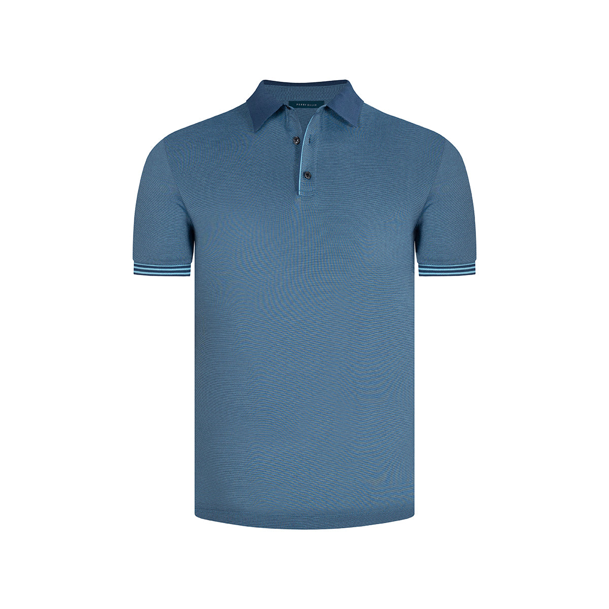 Camiseta tipo polo en color azul de Perry Ellis CM00129013