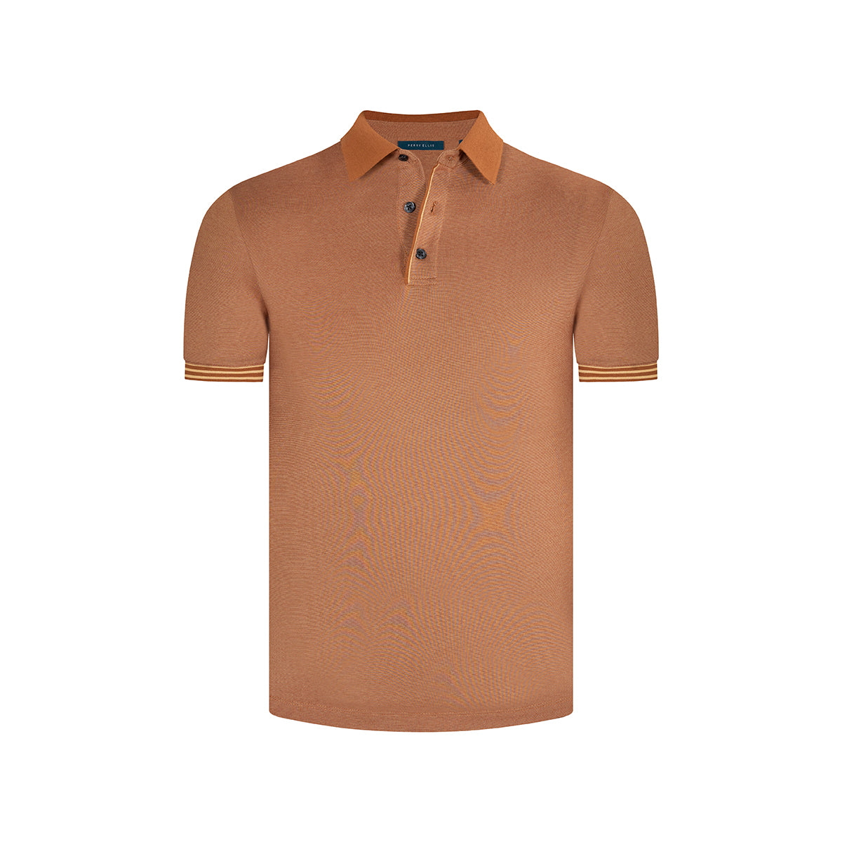 Camiseta tipo polo en color habano de Perry Ellis CM00129043