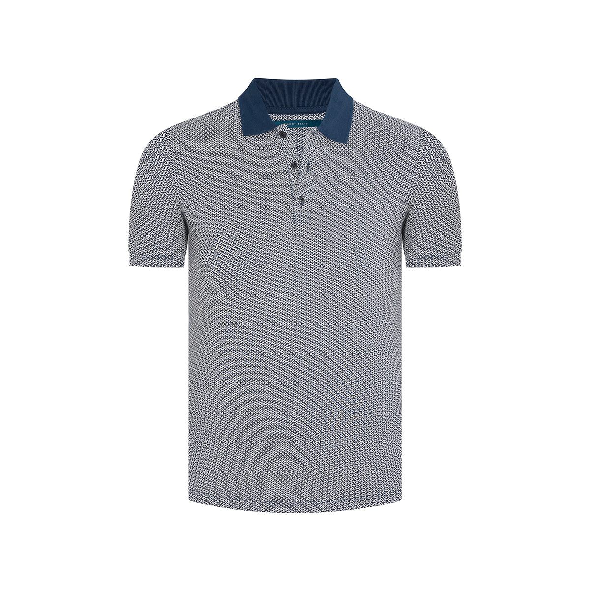Camiseta tipo polo en azul de Perry Ellis CM00133013