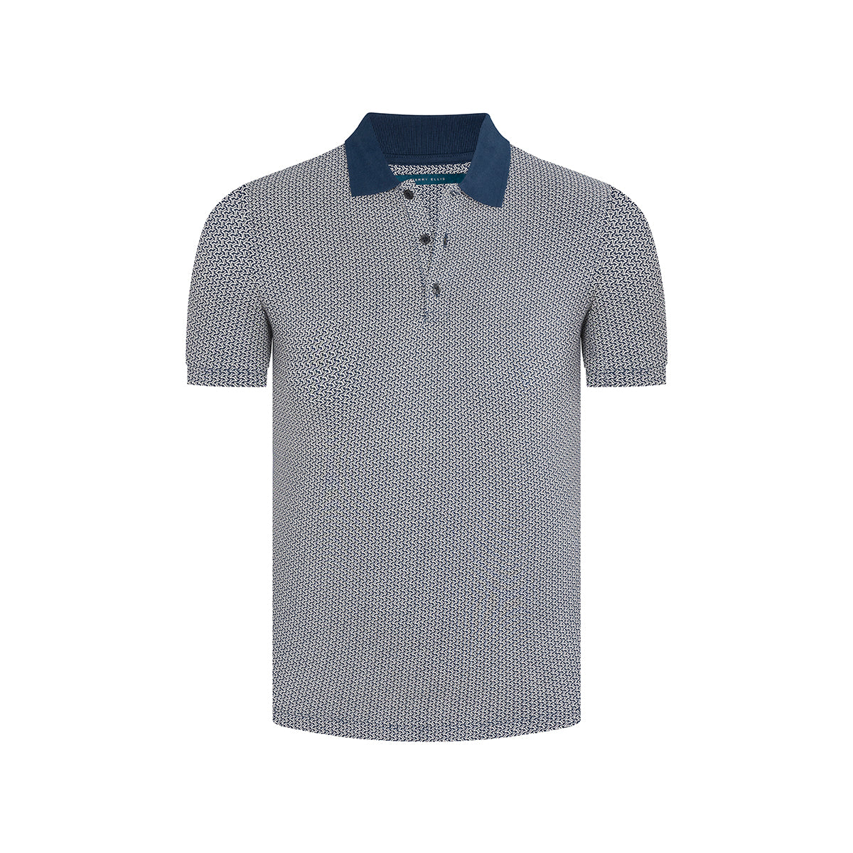 Camiseta tipo polo en azul de Perry Ellis CM00133013