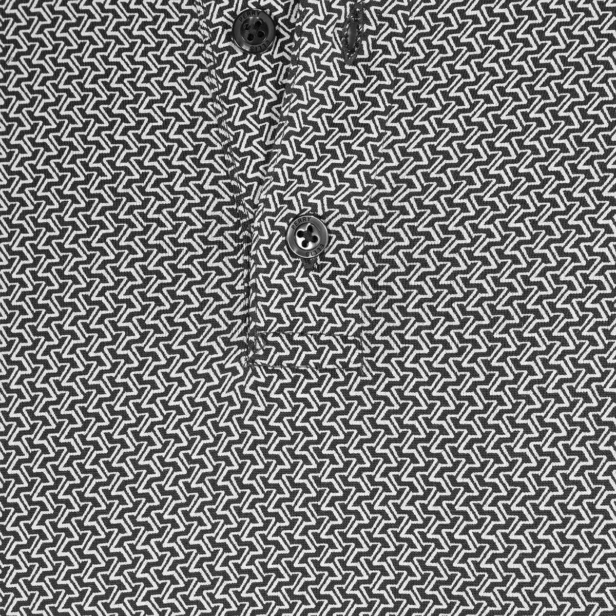 Camiseta tipo polo en negro de Perry Ellis CM00133031