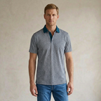 Camiseta Polo Classic Fit Perry Ellis CM00133 - Gris Claro - Modelo
