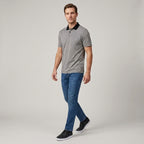 Camiseta Polo Classic Fit Perry Ellis CM00133 - Azul Rey - Modelo cuerpo completo