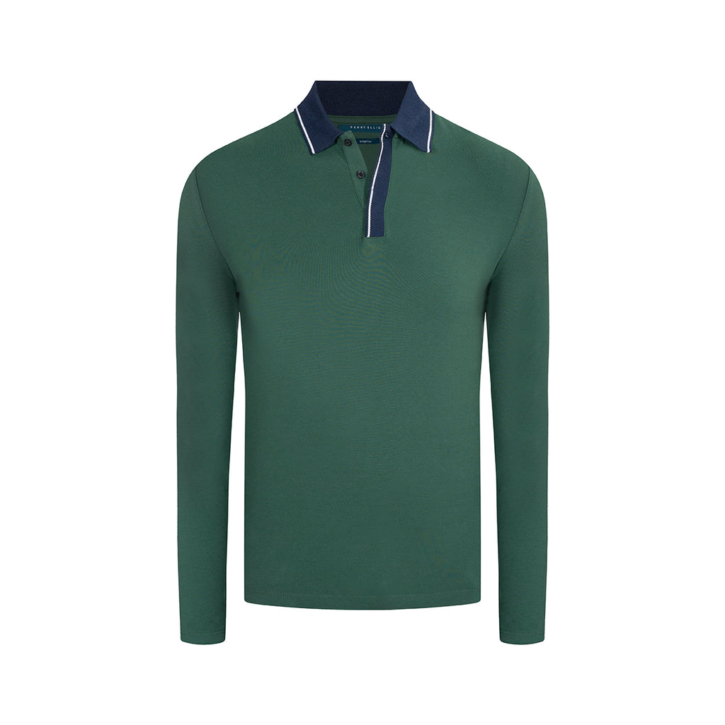 Camiseta Polo Classic Fit Perry Ellis CM00134 - Negro - portrait