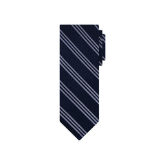 Corbata Color Azul Marca Brooks Brothers 100% de Seda con dise¤o de Diagonales  CO03310013