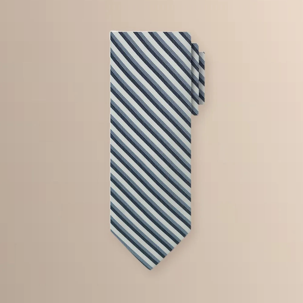 Corbata Mini Striped Brooks Brothers CO03320 - Azul Medio - Swatch