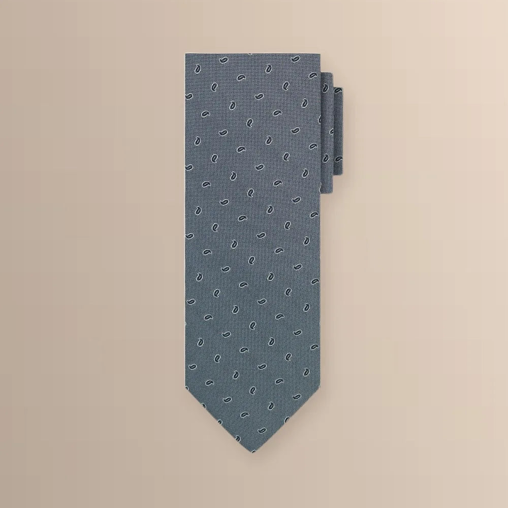 Corbata Jackard Mini Print Brooks Brothers CO03324 - Gris Medio - Swatch
