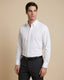Camisa Sport Classic Fit Button Down Austin Reed CS00698K - Blanco - Modelo plano americano lookbook